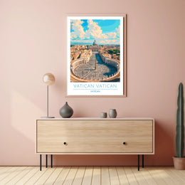 Vatican City Aerial View Poster