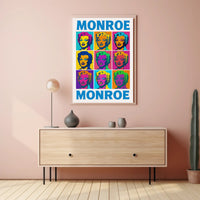 Monroe Pop Art Tribute Poster PosterGoat