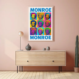 Monroe Pop Art Tribute Poster PosterGoat