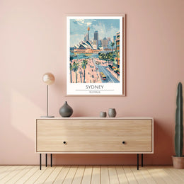 Vibrant Sydney Skyline Poster PosterGoat