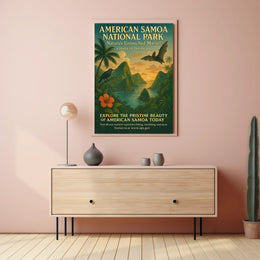 American Samoa National Park Natural Haven Poster