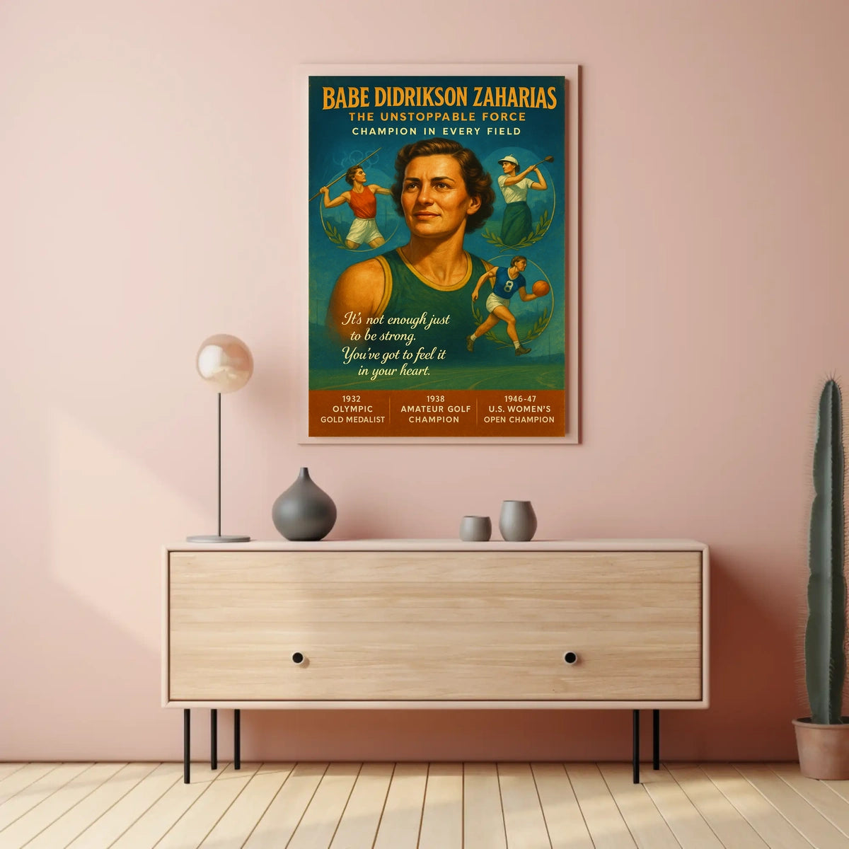 Babe Didrikson Zaharias The Unstoppable Force Poster