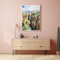 Bridge Over a Gorge Poster PosterGoat