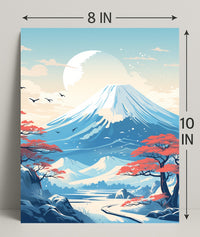 Tranquil Mountain Landscape Poster