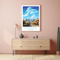 Johannesburg Cityscape Artwork: Urban or Cityscape Poster