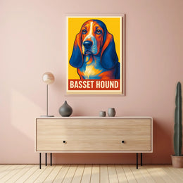 Basset Hound Art Poster