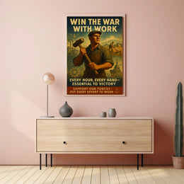 World War II Labor Contribution Poster