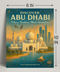 Abu Dhabi Tradition Meets Innovation Travel Poster