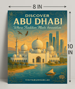 Abu Dhabi Tradition Meets Innovation Travel Poster