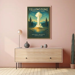 Yellowstone National Park Nature's Majesty Unveiled Poster