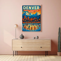 Denver Rocky Mountain Noel Poster