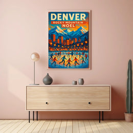 Denver Rocky Mountain Noel Poster