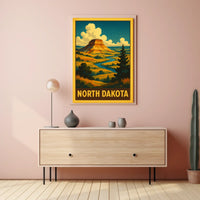 North Dakota Landscape Poster