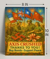 Axis Crushed Buy Bonds, Support Peace Poster PosterGoat