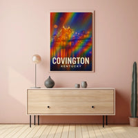 Covington Nightscape Impressionism Decor Lovers Poster
