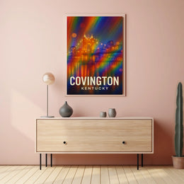 Covington Nightscape Impressionism Decor Lovers Poster
