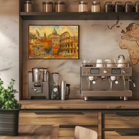 Rome Cityscape Watercolor Wanderlust Poster