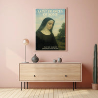 Saint Frances Of Rome Poster