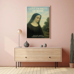Saint Frances Of Rome Poster