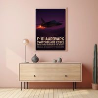 F-111 Aardvark Swing-Wing Cold War Military Poster