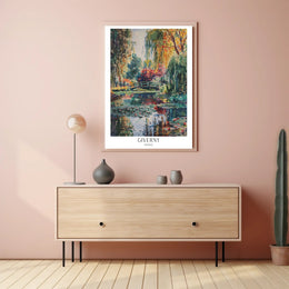 Giverny Garden Serenity: Impressionistic Artistic Poster PosterGoat