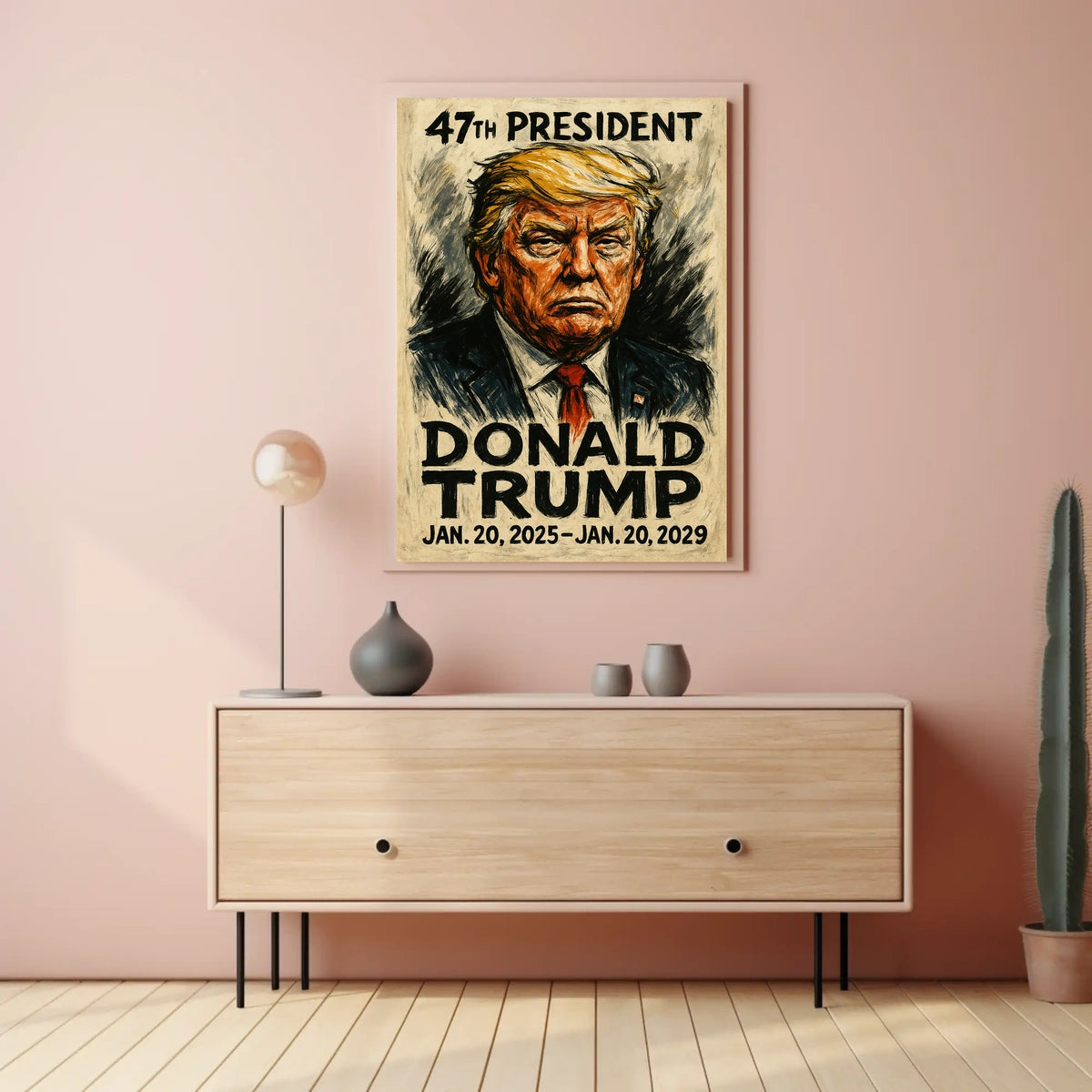 47th Presidential Caricature Art: Historical or Presidential Poster