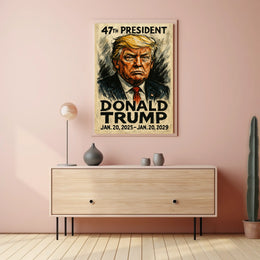 47th Presidential Caricature Art: Historical or Presidential Poster