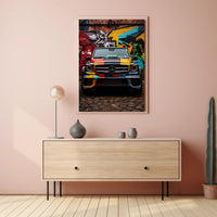 Vibrant Urban Ride Poster PosterGoat