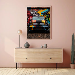 Vibrant Urban Ride Poster PosterGoat