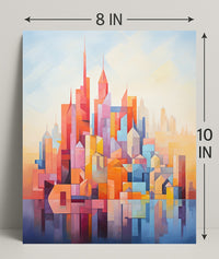 Abstract Cityscape Abstract Poster