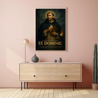 St Dominic Inspirational Religious Poster Wall Art