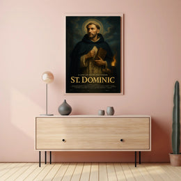 St Dominic Inspirational Religious Poster Wall Art