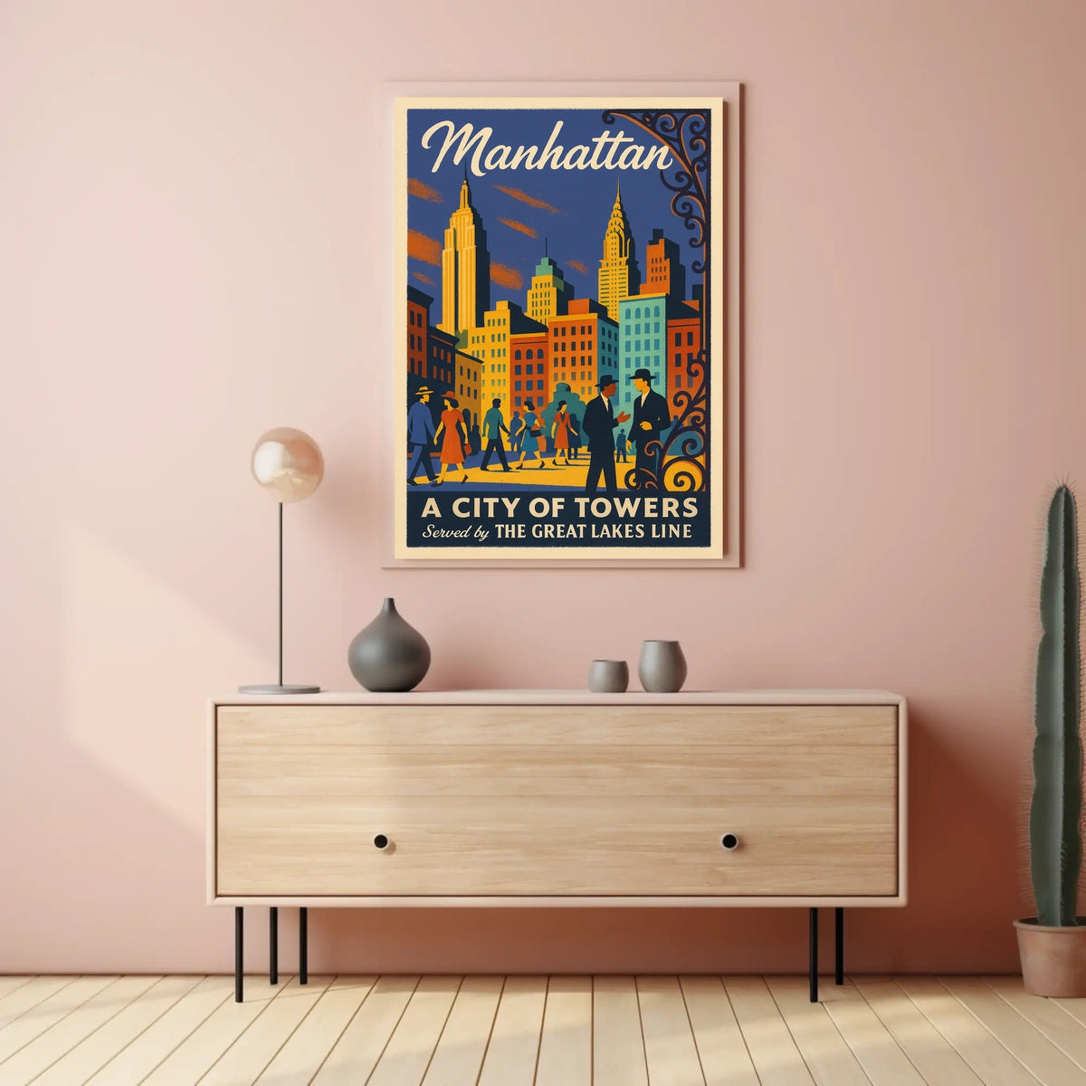 Manhattan A City of Towers Poster