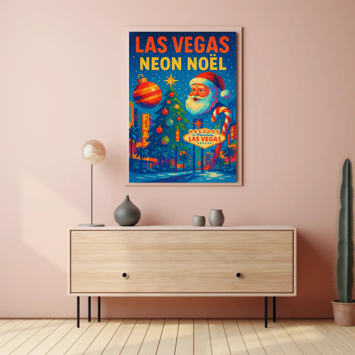 Las Vegas Neon Noël Poster