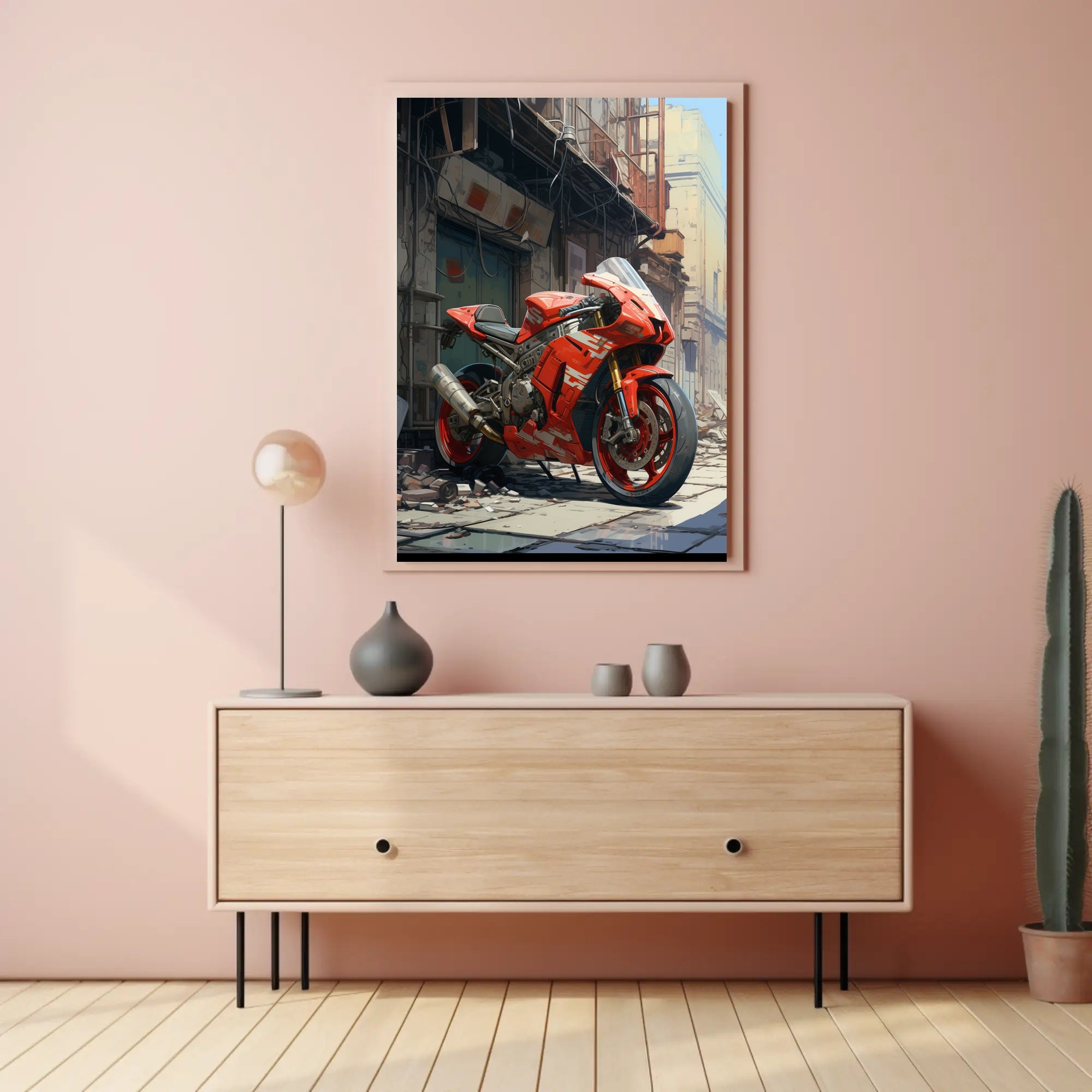 Urban Motorcycle Dream Poster PosterGoat
