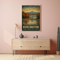 Burlington Lake Champlain Lights Poster