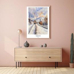 Siberia Winter Scene: Serene Travel Poster PosterGoat