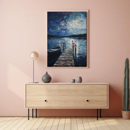 peaceful lakeside Poster