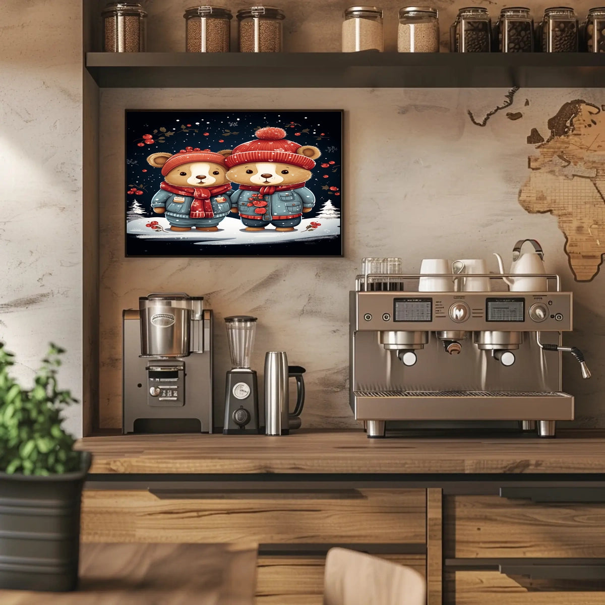 Winter Wonderland Bears Poster