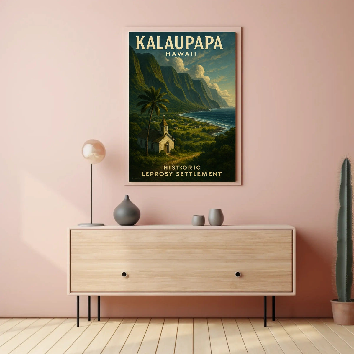 Kalaupapa Historic Leprosy Settlement Poster