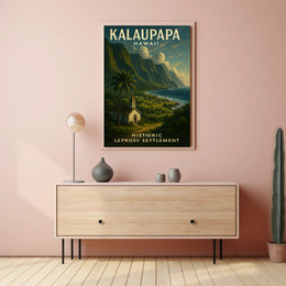 Kalaupapa Historic Leprosy Settlement Poster