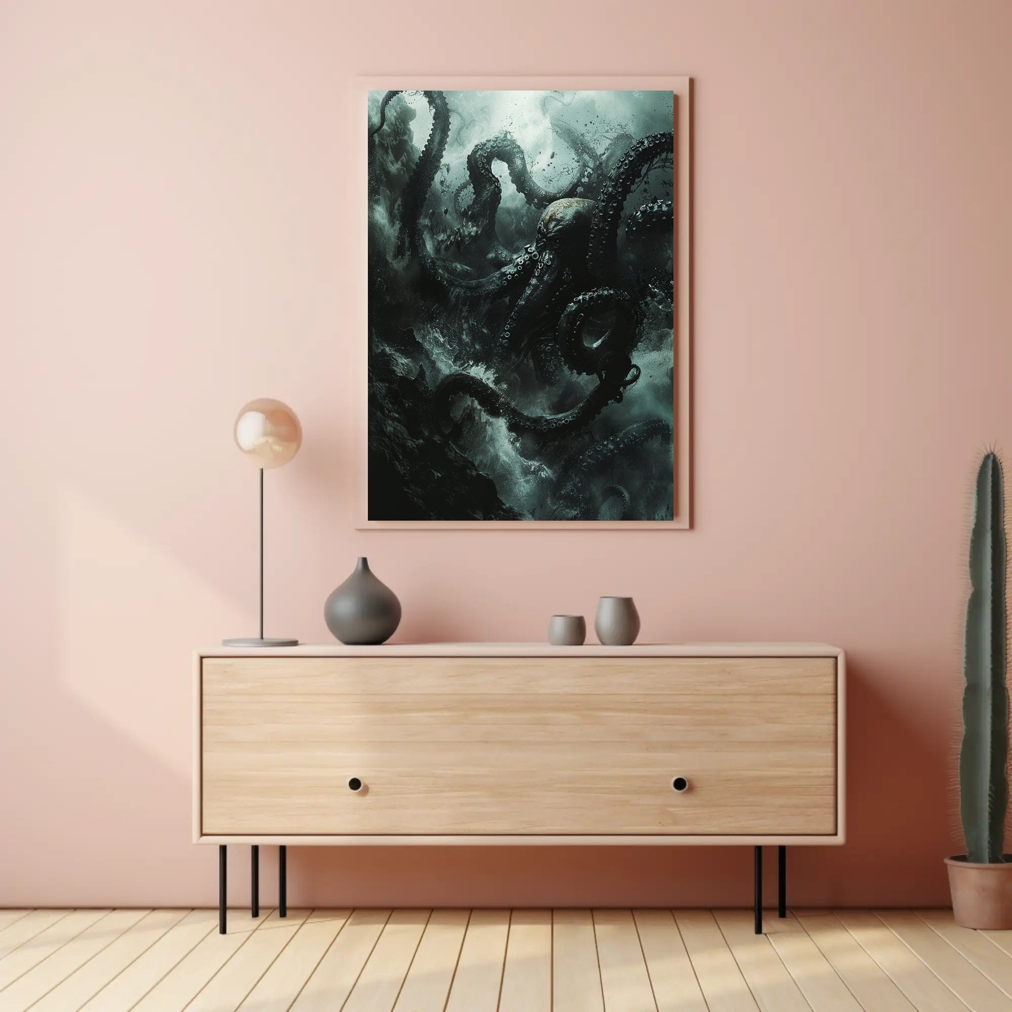 Kraken Unleashed: Epic Sea Creature Poster Art PosterGoat