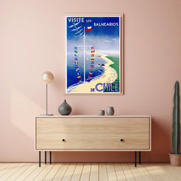 Visit The Beaches Of Chile Poster