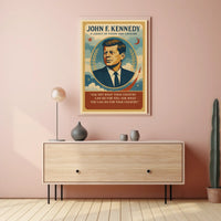 JFK Vintage Poster: Visionary Leadership and Legacy