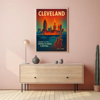 Cleveland Rock and Roll Capital Poster Art PosterGoat
