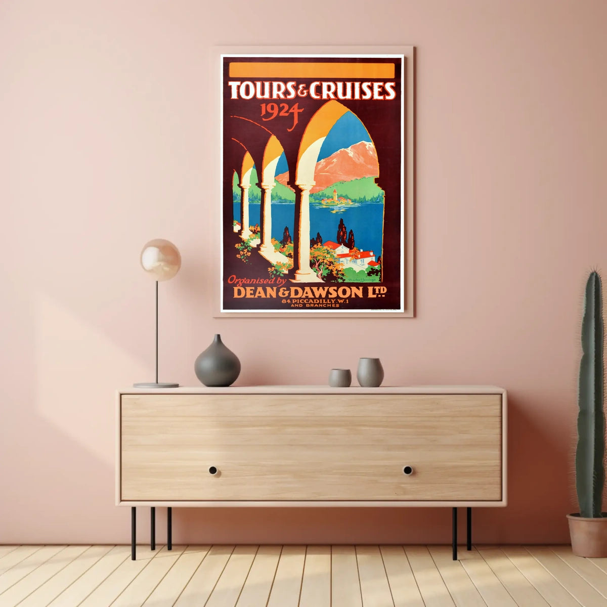 Tours Cruises 1924 Poster