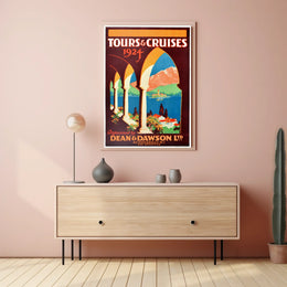 Tours Cruises 1924 Poster