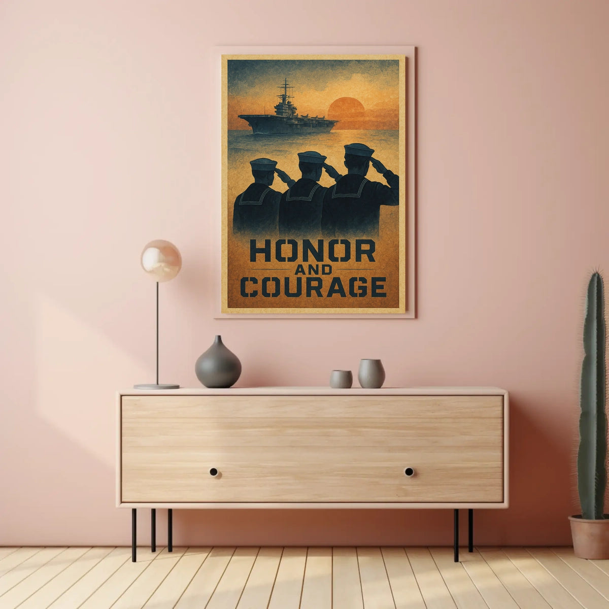 Honor And Courage Poster