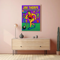 Jim Thorpe Retro Pop Sports Poster