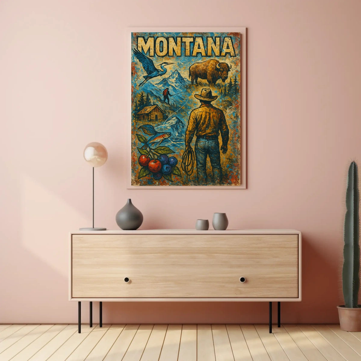 Montana Wilderness Adventure Poster